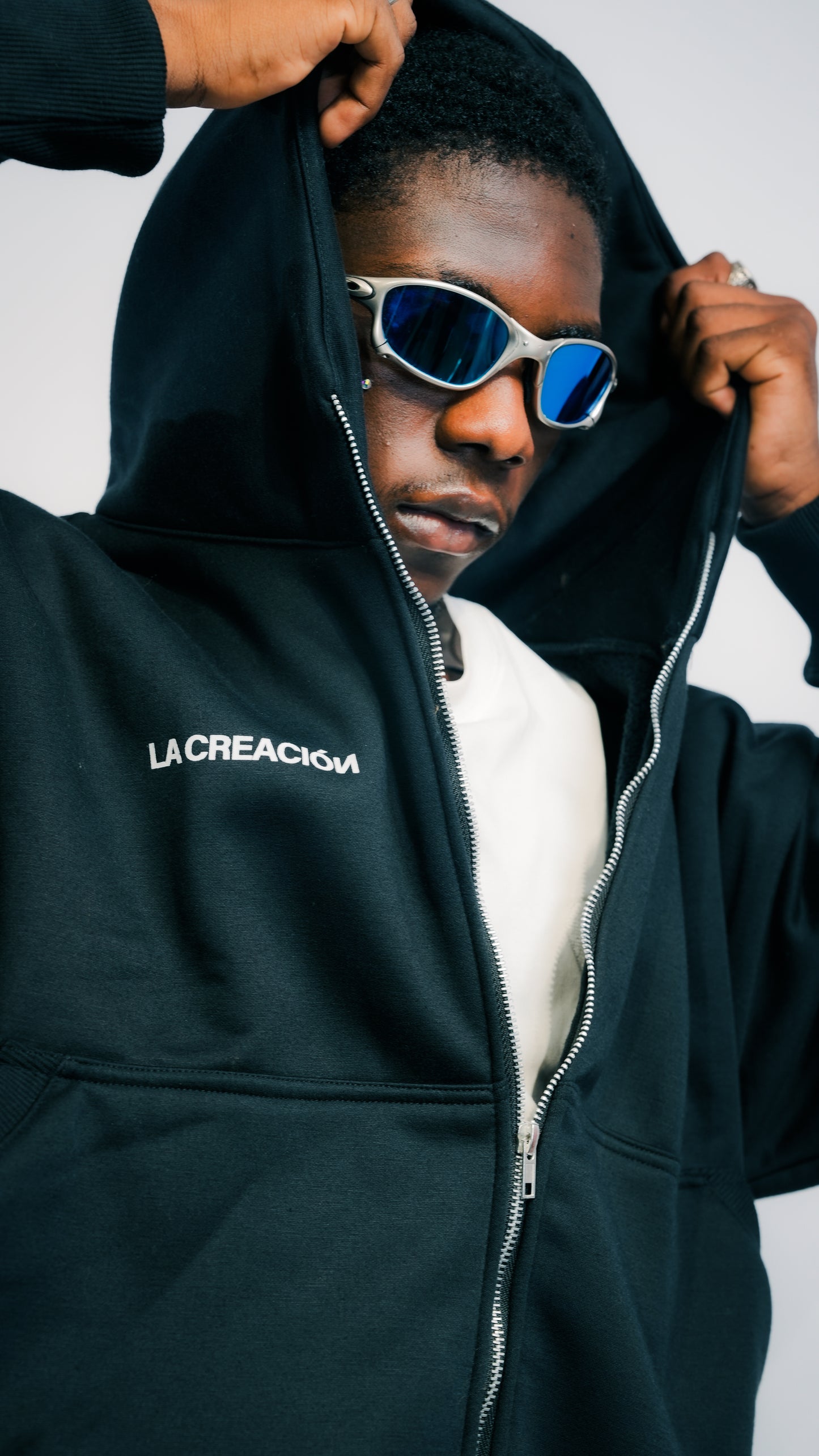 Signature Zip Up in Black