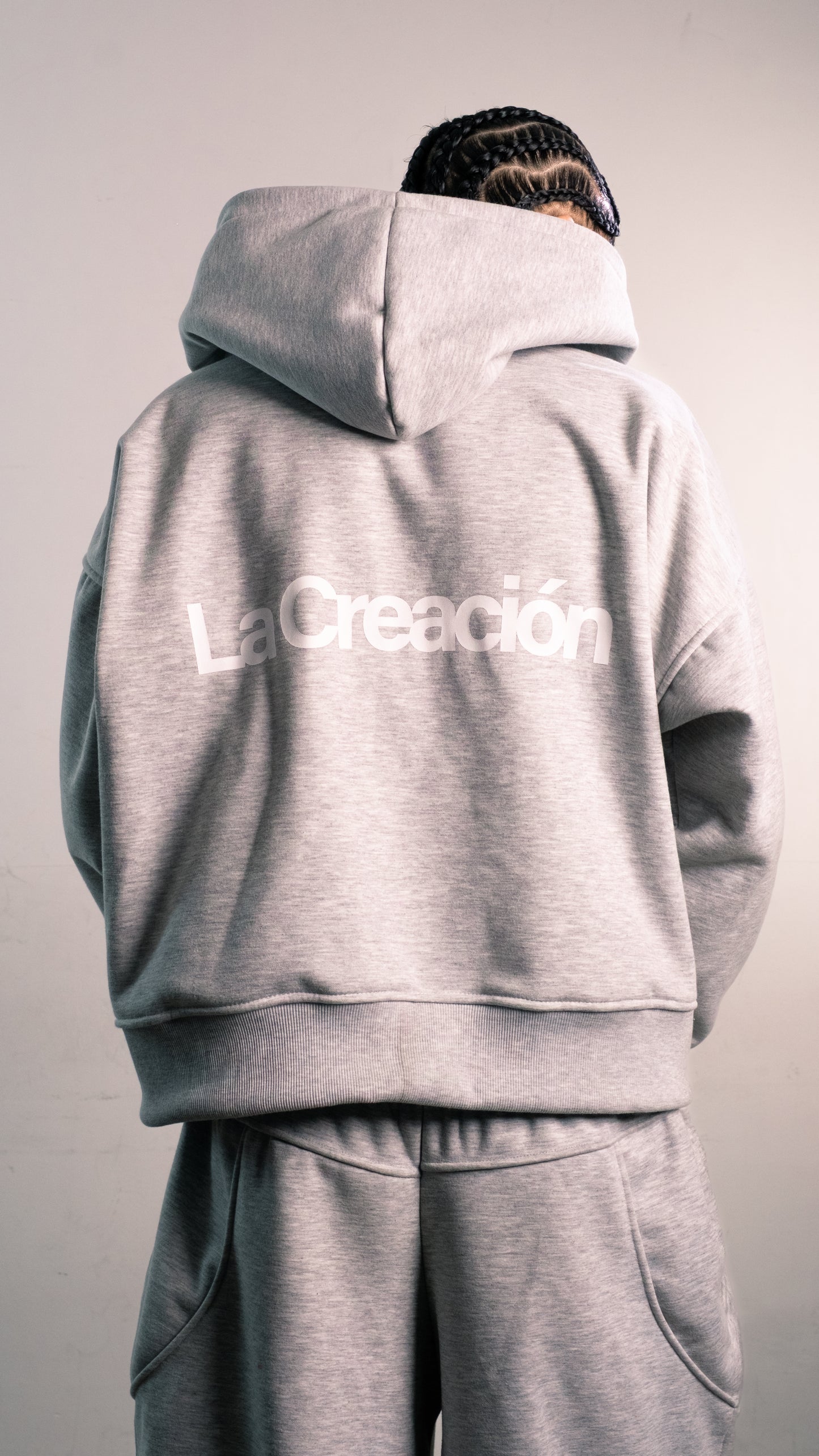 Double Zipped Hoodie – Heather