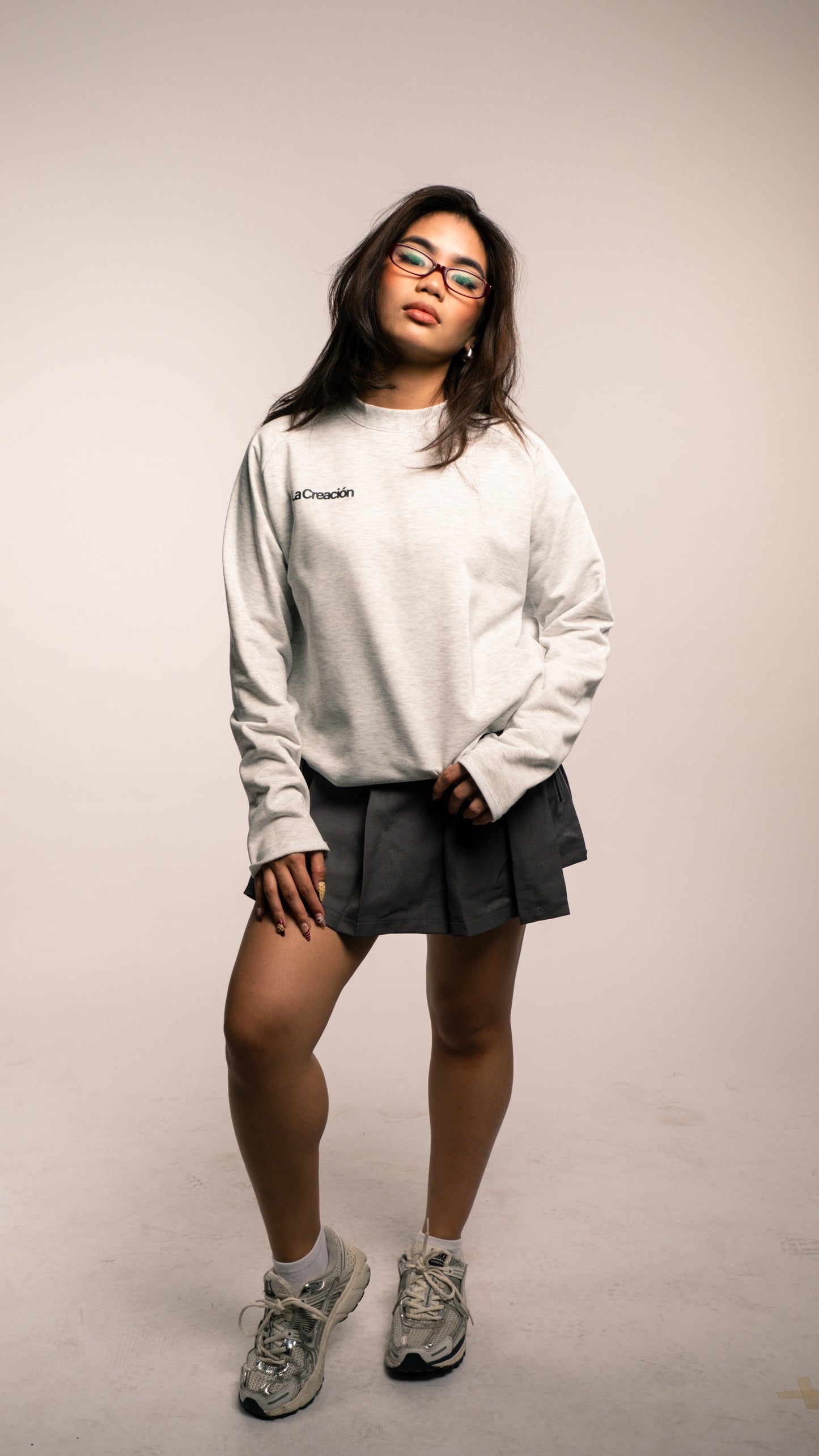 Cherry Blossom Long Sleeve – Acid Gray