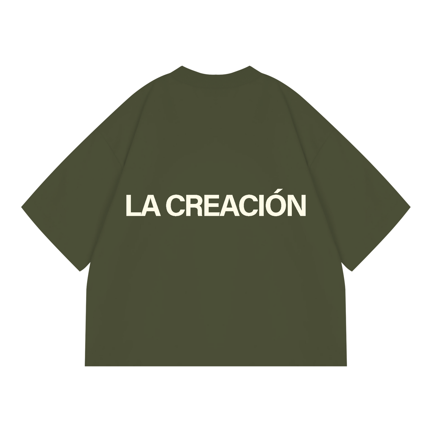 Boxy Cropped Tee in Weathered Green