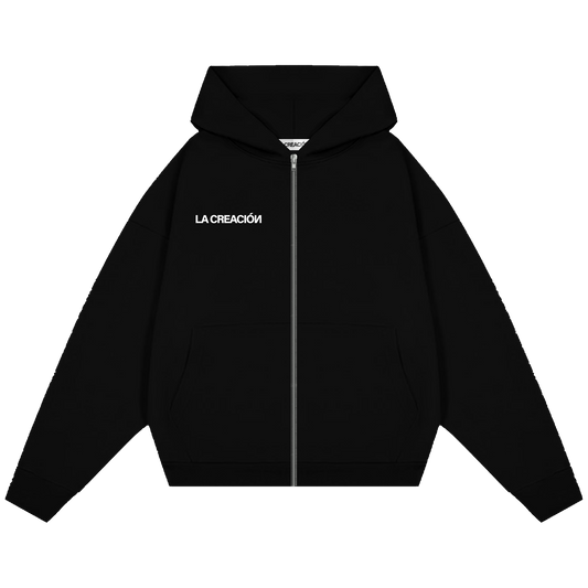 Signature Zip Up in Black