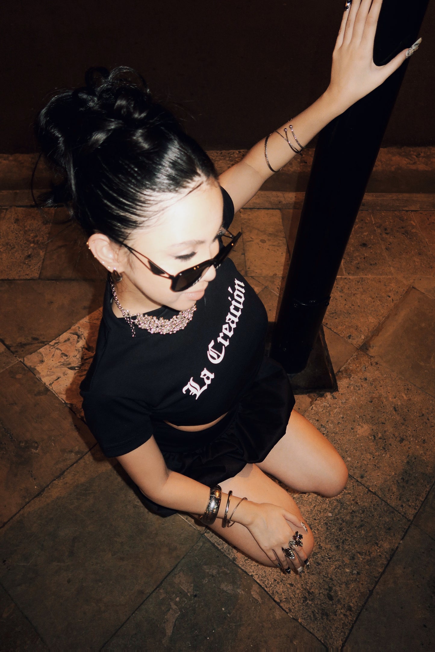 Signature Crop Tops in Black