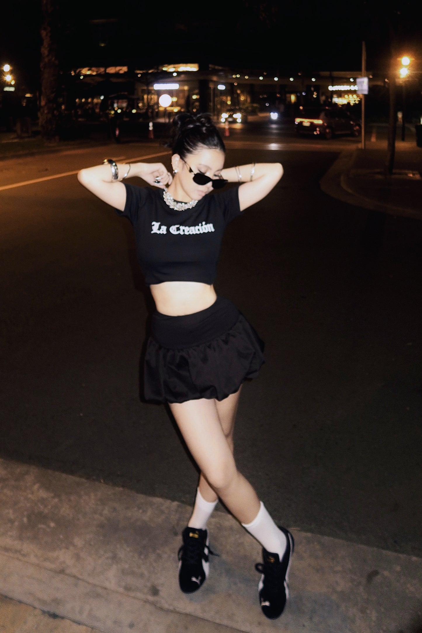 Signature Crop Tops in Black