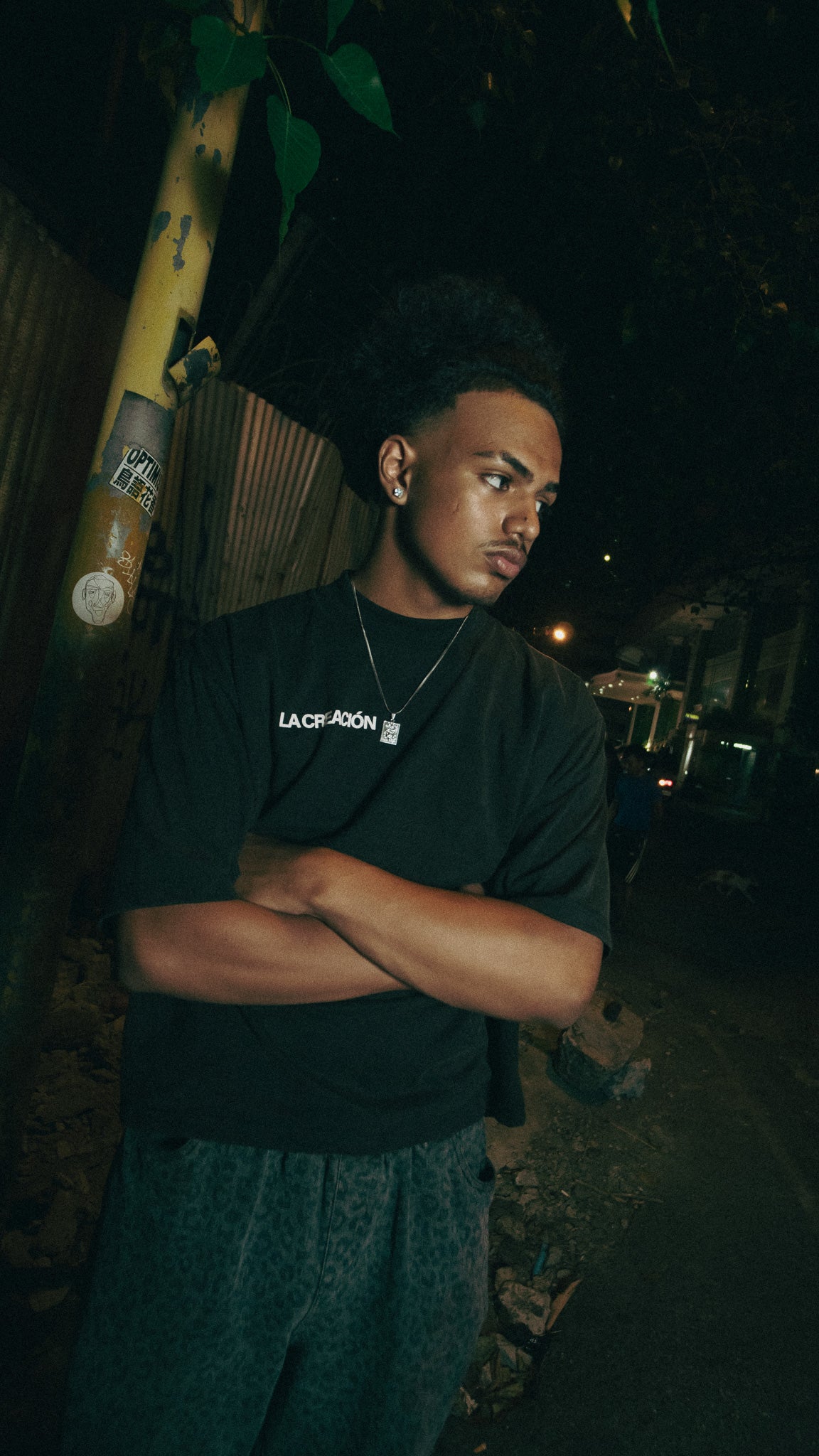 Vintage Washed Tee in Noir