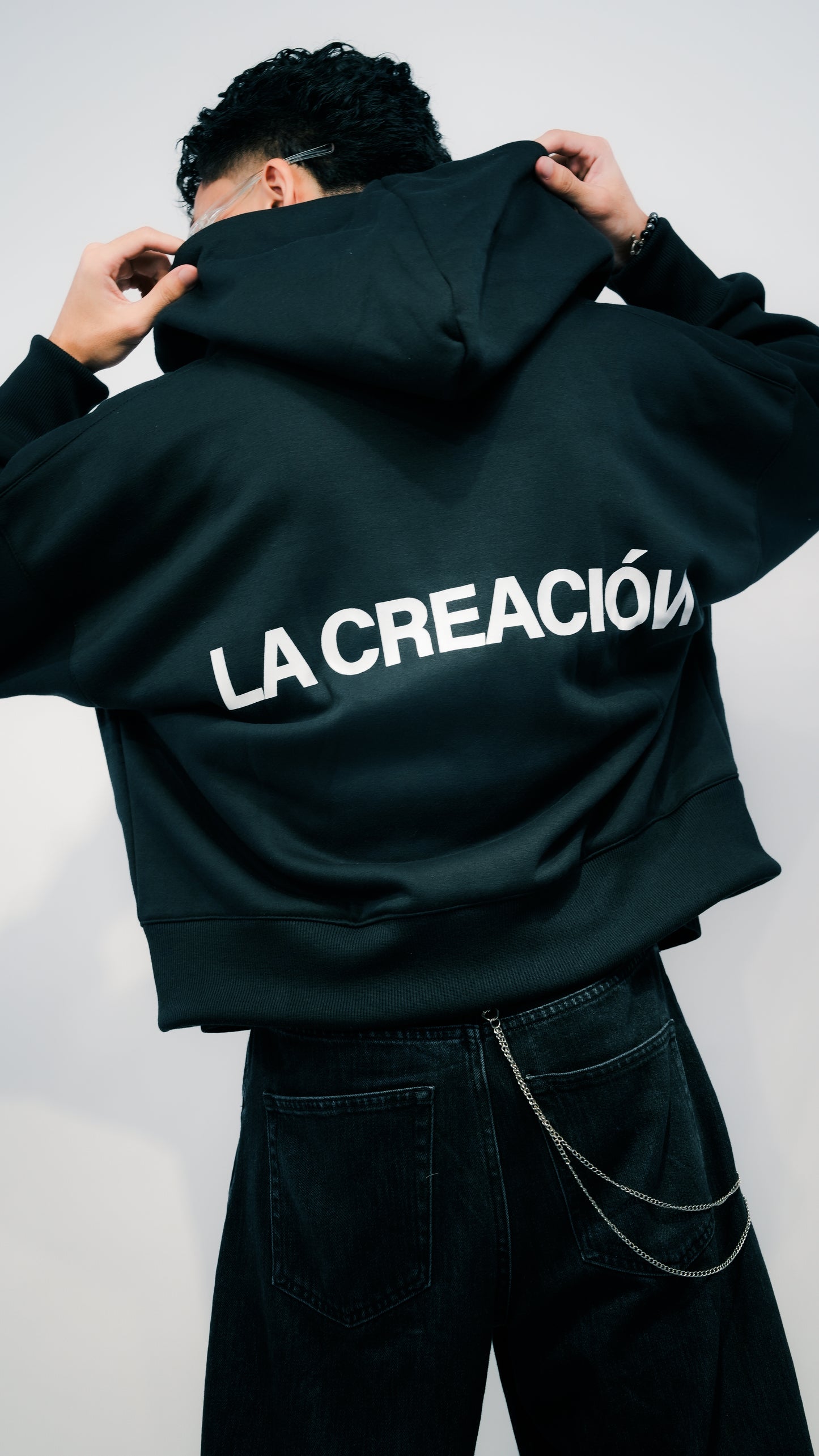 Signature Zip Up in Black