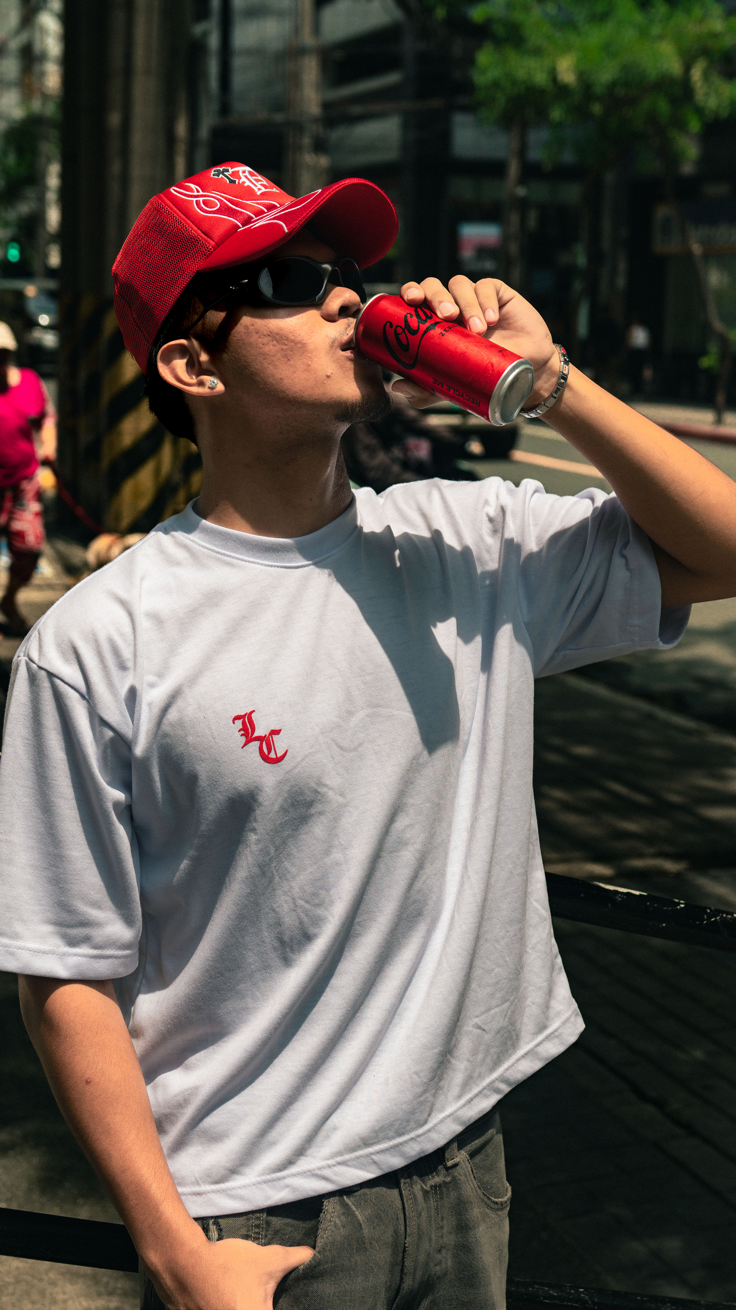 Marque Tee – Blanc Rouge