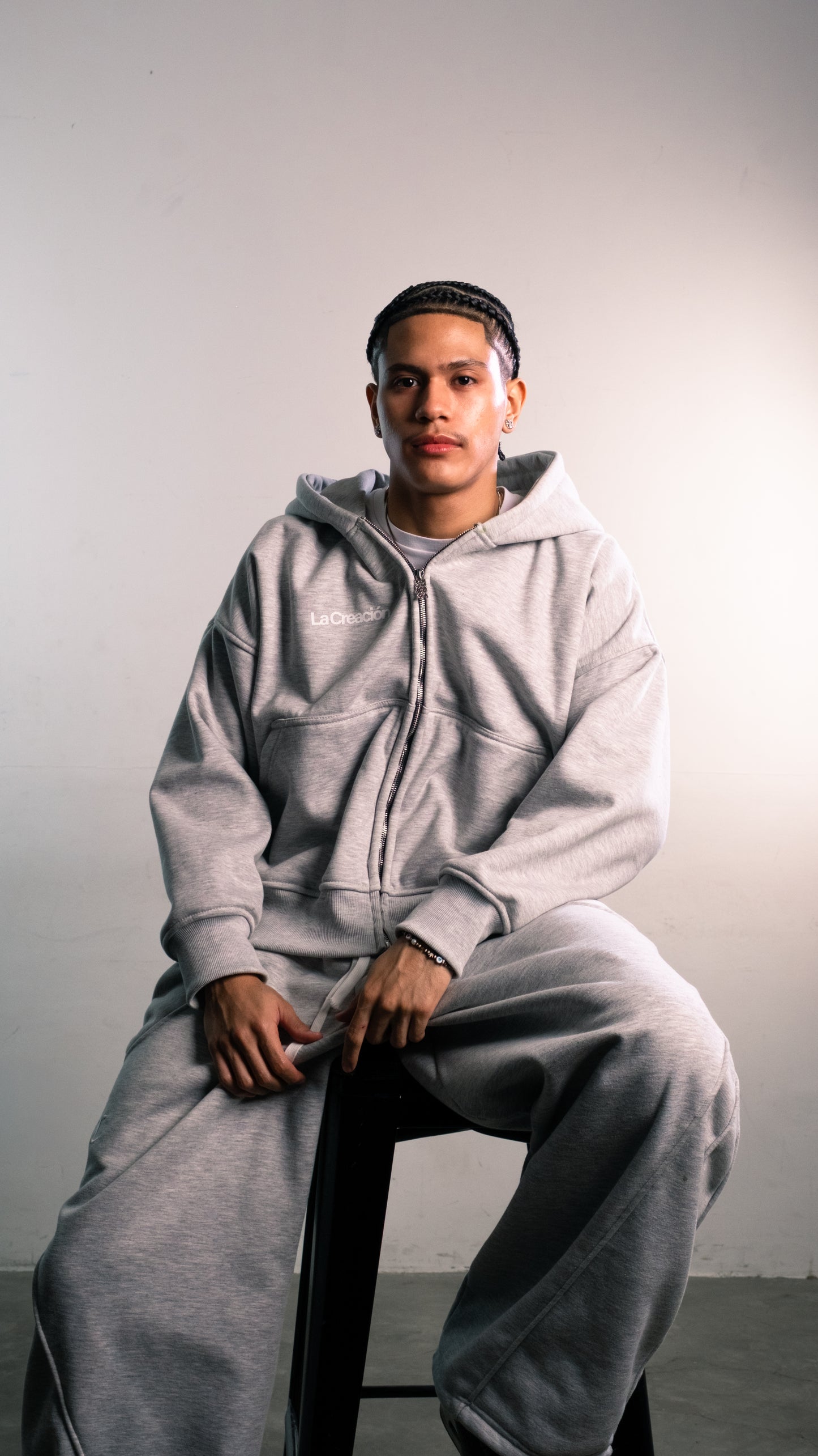 Double Zipped Hoodie – Heather