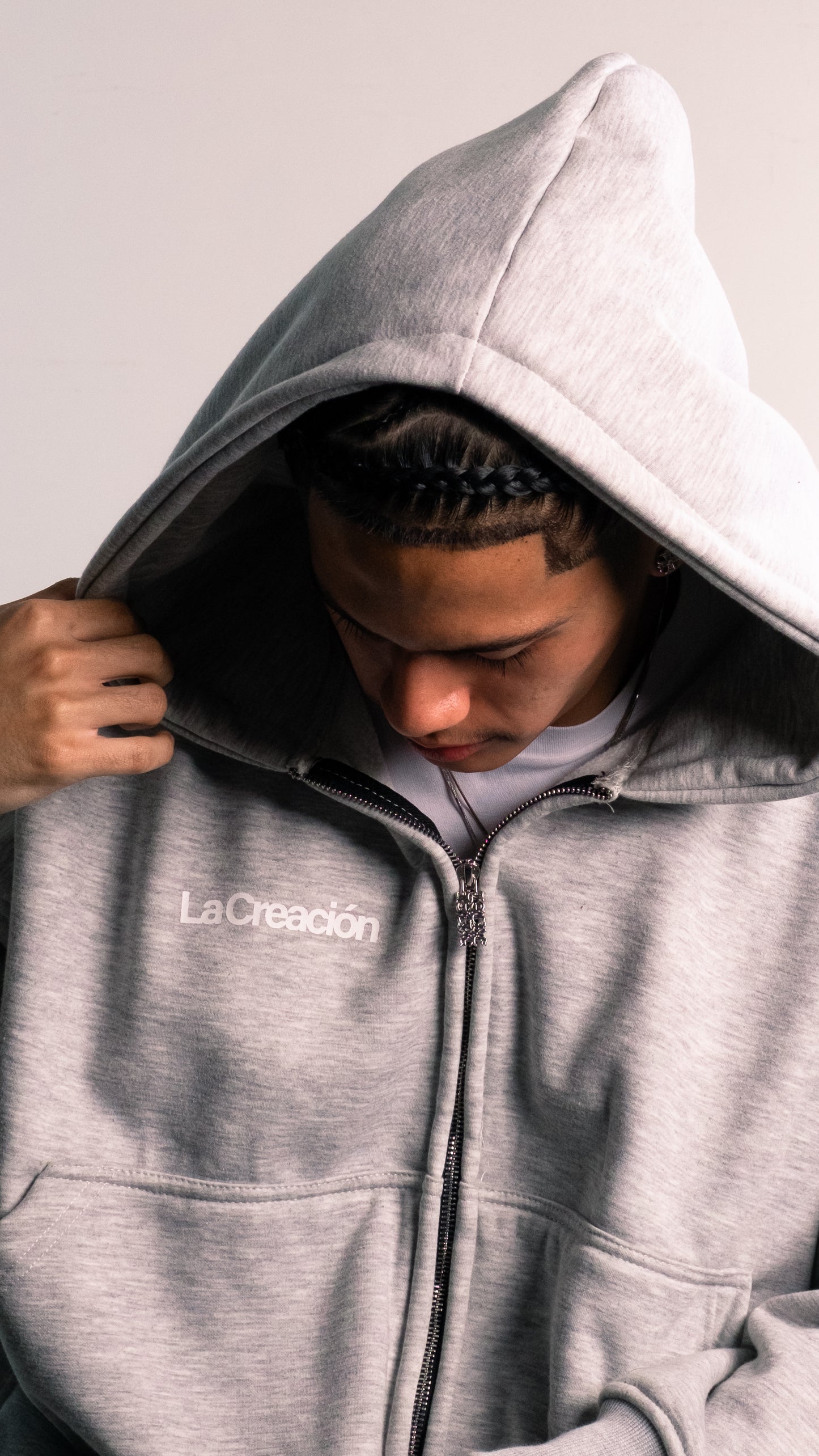 Double Zipped Hoodie – Heather