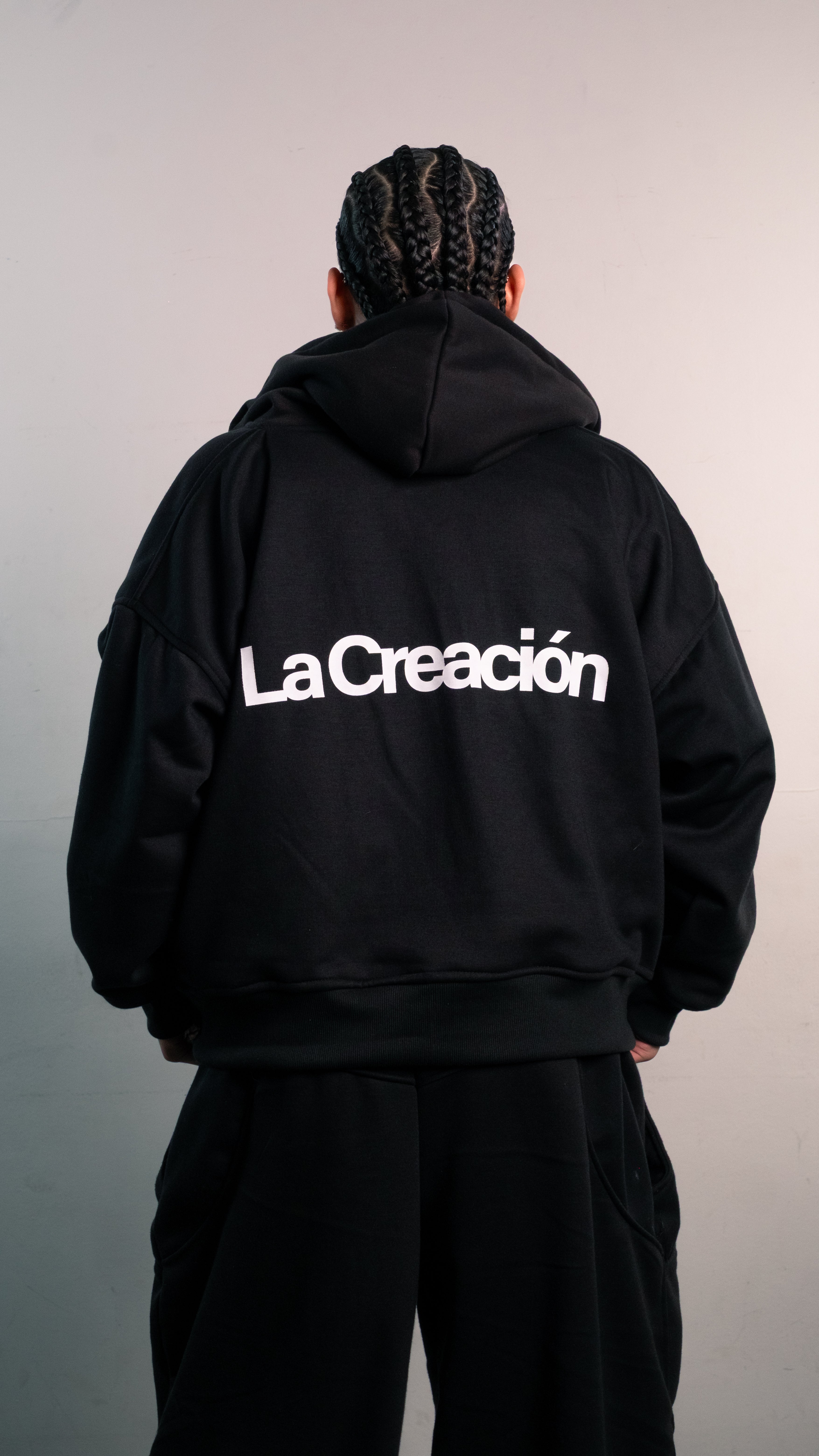 Double Zipped Hoodie – Shadow – LA CREACION