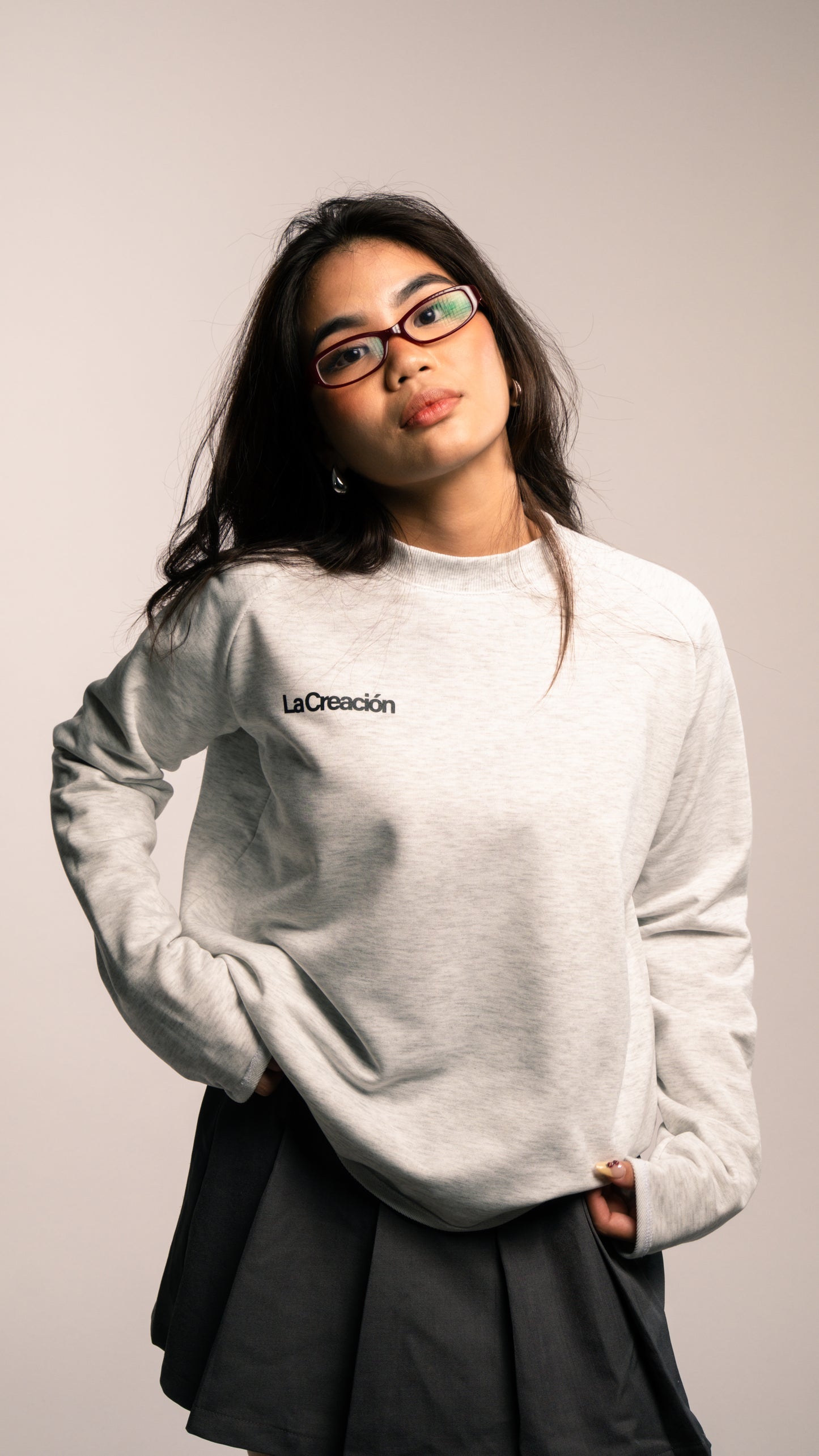 Cherry Blossom Long Sleeve – Acid Gray