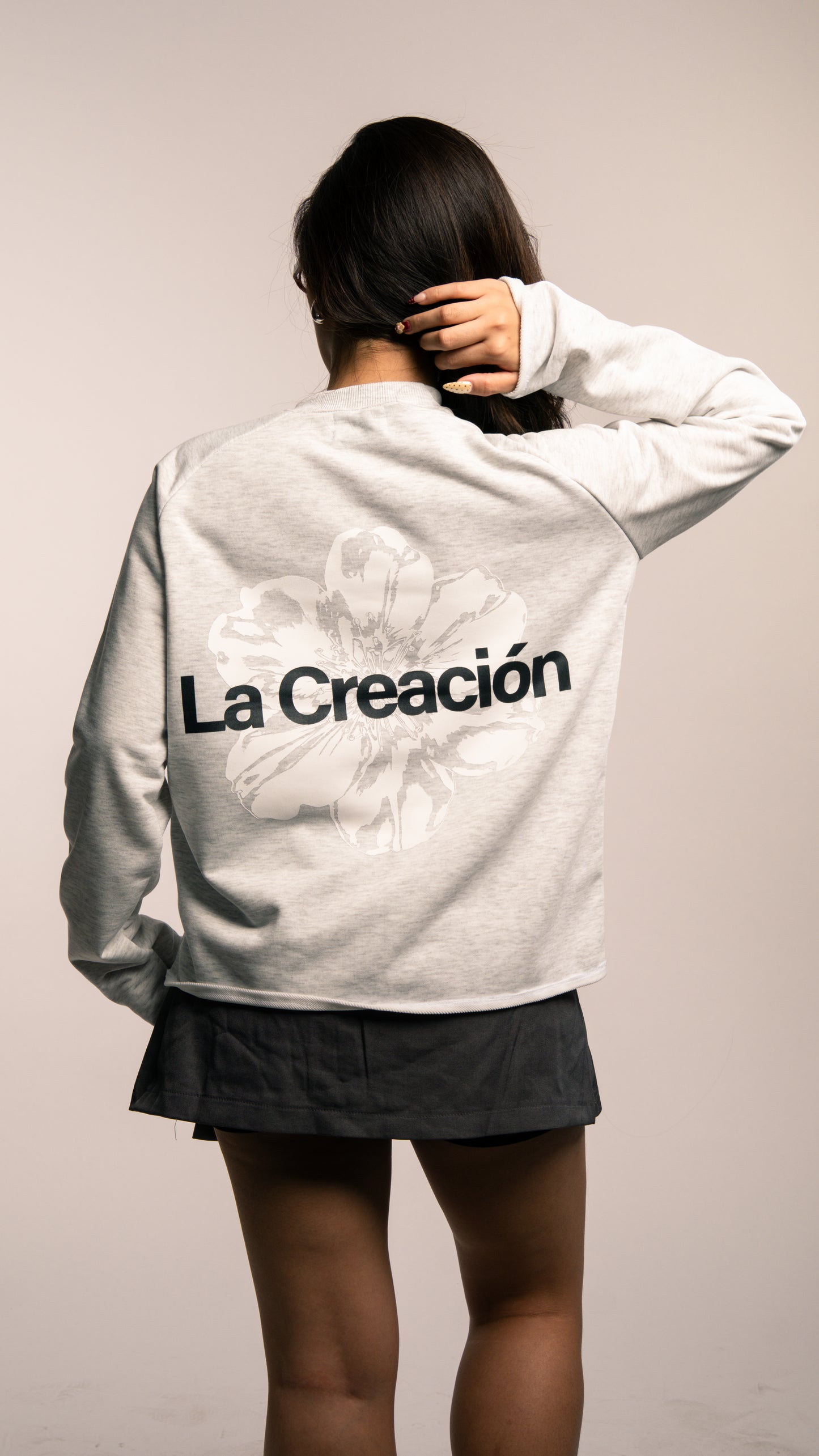 Cherry Blossom Long Sleeve – Acid Gray