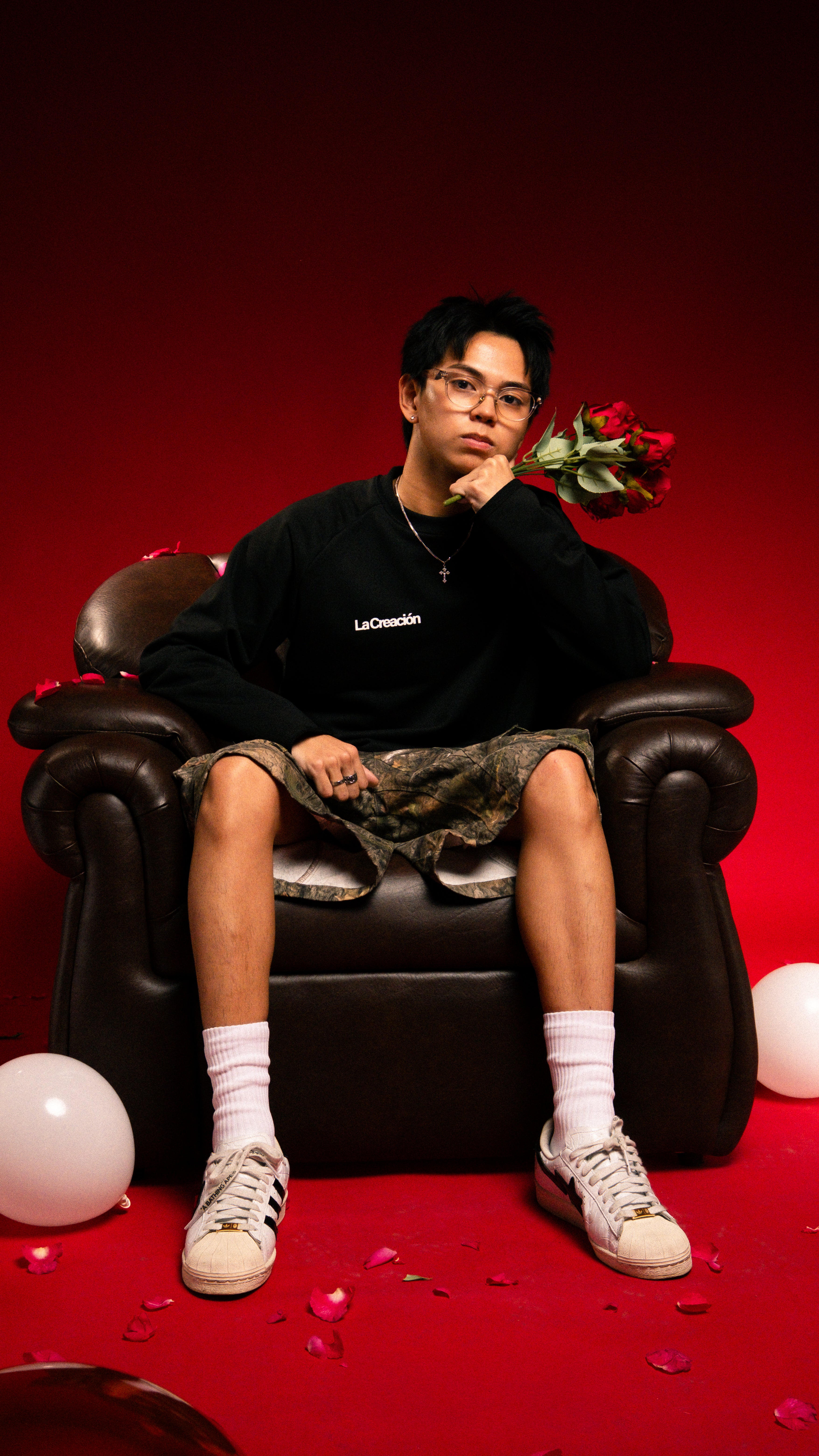 Cherry Blossom Long Sleeve – Black – LA CREACION