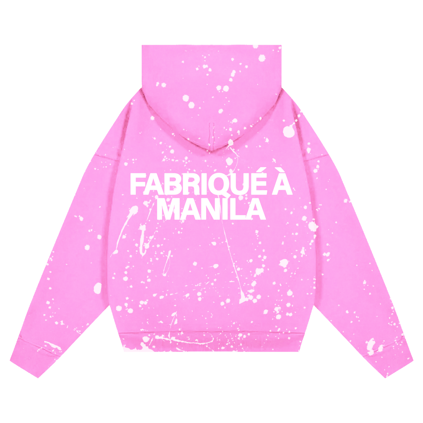 Artefact 003: Splattered Hoodie in Acid Washed Pink